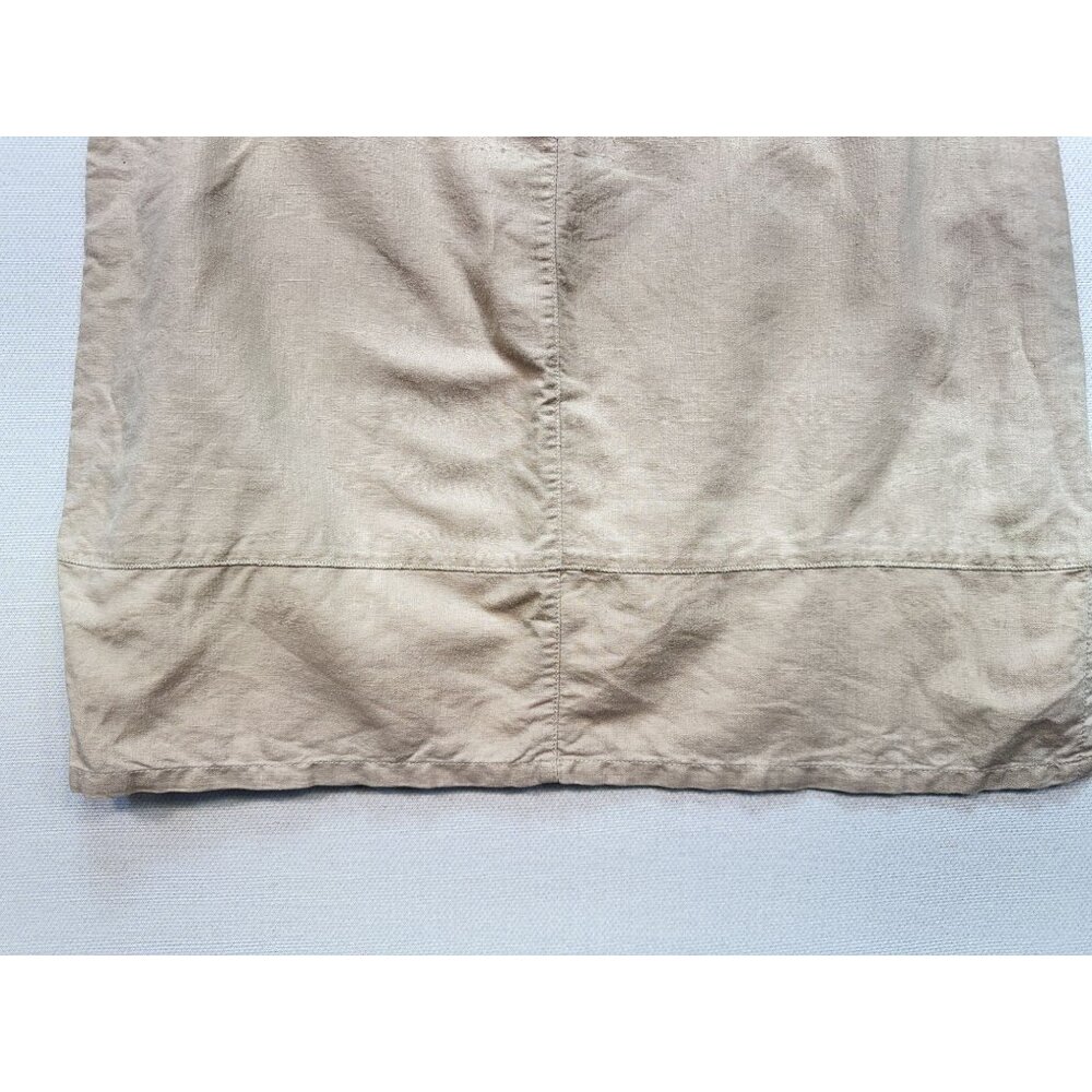Calvin Klein Jeans Womens Mini Skirt Size 10 Beige Drawstring Slits Casual Y2K - Picture 8 of 8